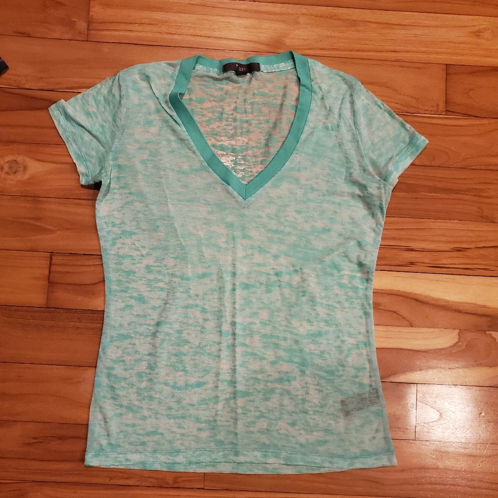 Sheer green tee